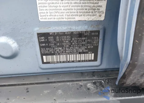 2010 Subaru Outback 3.6R Premium from USA, damaged, VIN 4S4BRDGC3A2328066